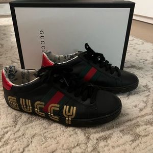 Limited edition black Gucci sneaker